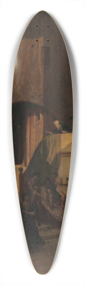 Alexandre-Gabriel Decamps - The Good Samaritan 39.3 inch art pintail longboard deck