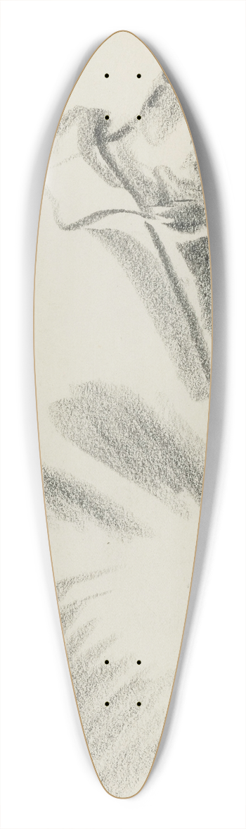 Alexandre Jacovleff - Japanese Figure 39.3 inch art pintail longboard deck