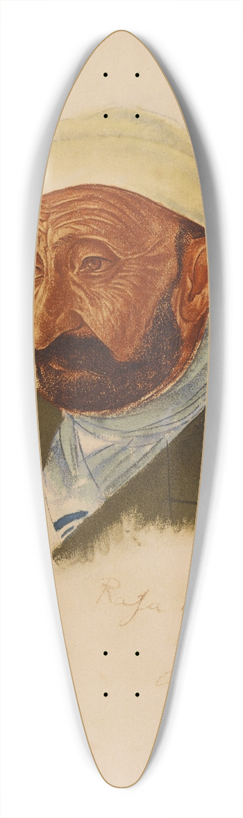 Alexandre Jacovleff - Raja Khasroo Khan de Naga, Tchalt 39.3 inch art pintail longboard deck