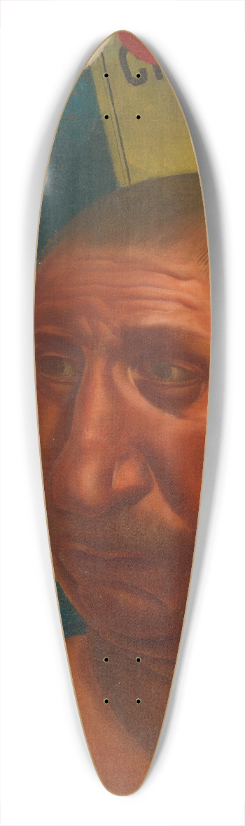 Alexandre Jacovleff - Wrestler 39.3 inch art pintail longboard deck
