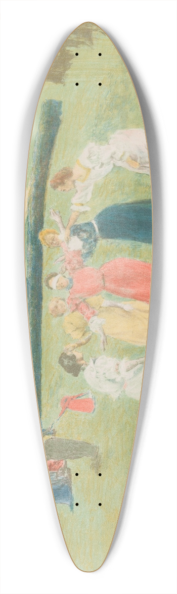 Alexandre Lunois - Blind Mans Bluff 39.3 inch art pintail longboard deck