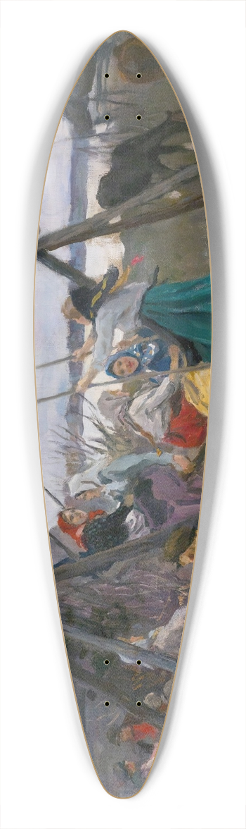 Alexei Stepanovich Stepanov - The Village Swing 39.3 inch art pintail longboard deck