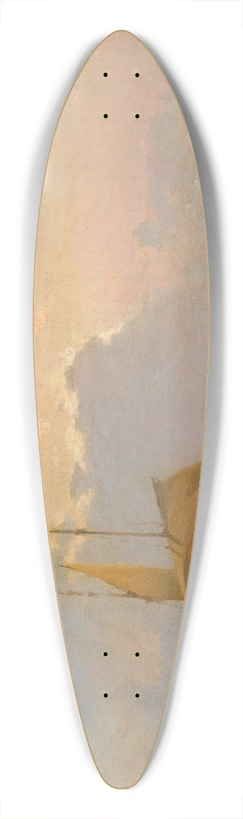 Alexei Vasilievich Hanzen - Ship At Dusk 39.3 inch art pintail longboard deck