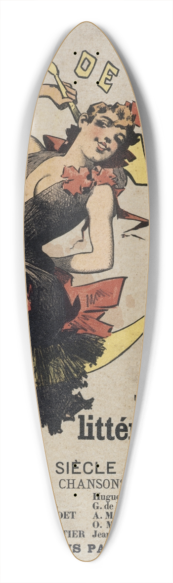 Alfred Choubrac - Fin De Siecle Journal Littraire Illustr 39.3 inch art pintail longboard deck