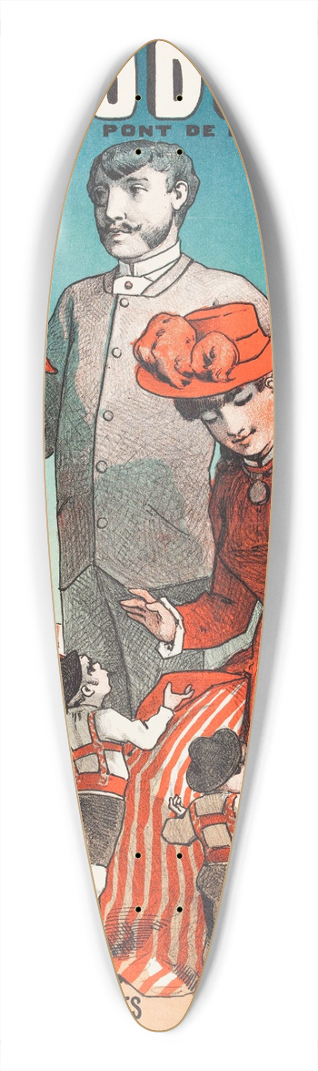 Alfred Choubrac - Hippodrome Au Pont De Lalma Les Nains 39.3 inch art pintail longboard deck