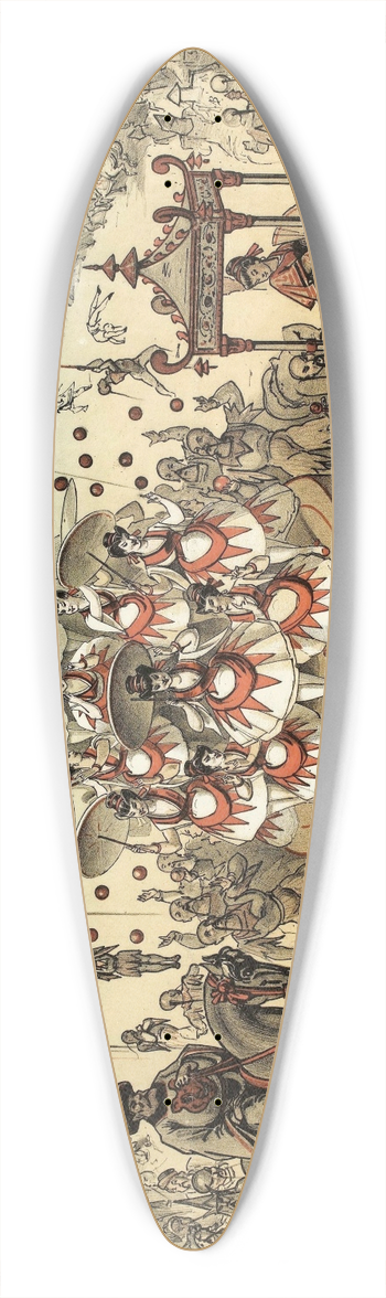 Alfred Choubrac - Les Japonais 39.3 inch art pintail longboard deck