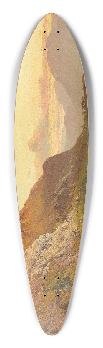 Alfred de Branski - At the foot of Ben Nevis, N.B. 39.3 inch art pintail longboard deck