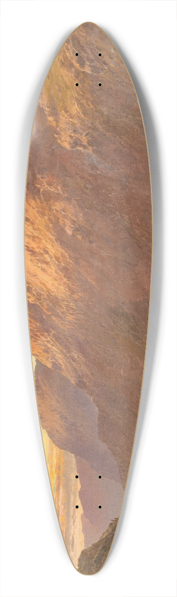 Alfred de Branski - Highland landscape 39.3 inch art pintail longboard deck