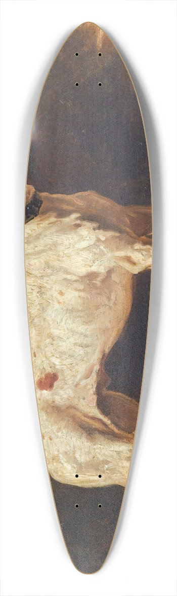 Alfred De Dreux - Chien  Larrt 39.3 inch art pintail longboard deck