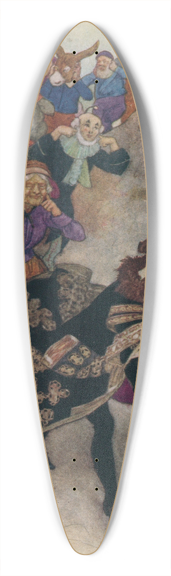 Alfred Edward Frederick Jackson - Before them ran a gentleman shearing a pig 39.3 inch art pintail longboard deck