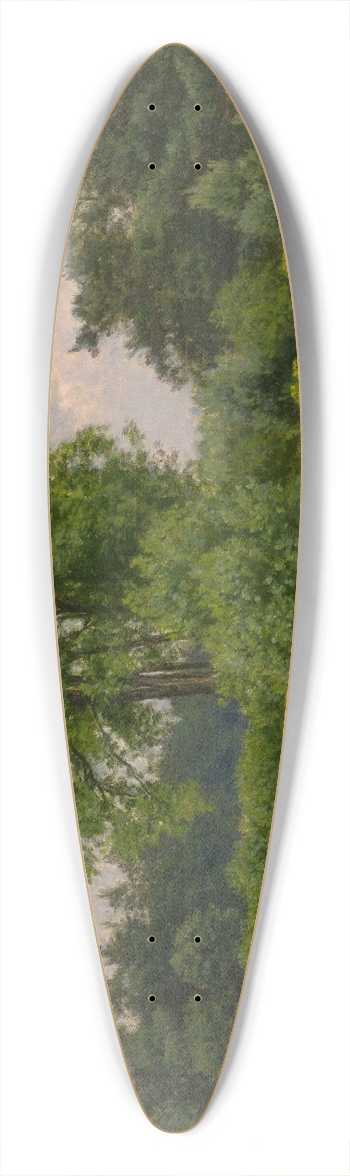 Alfred Elsen - Landscape 39.3 inch art pintail longboard deck