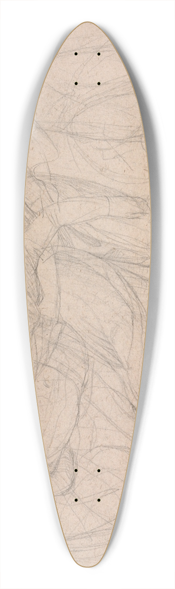 Alfred George Stevens - Descent from the Cross 39.3 inch art pintail longboard deck