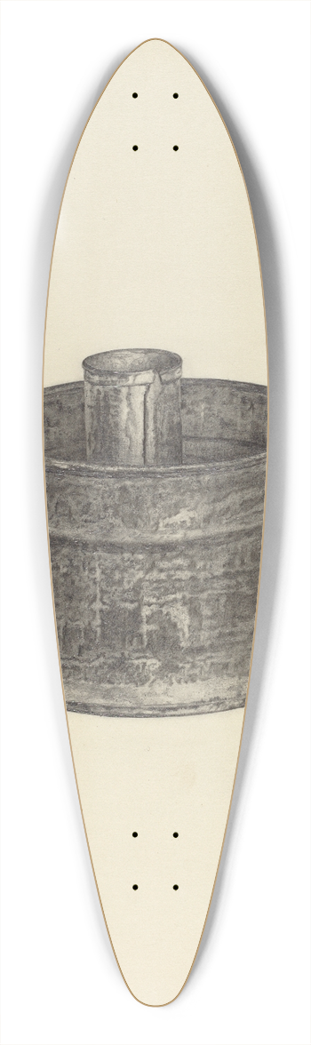 Alfred Goldstein - Wetting Cup 39.3 inch art pintail longboard deck