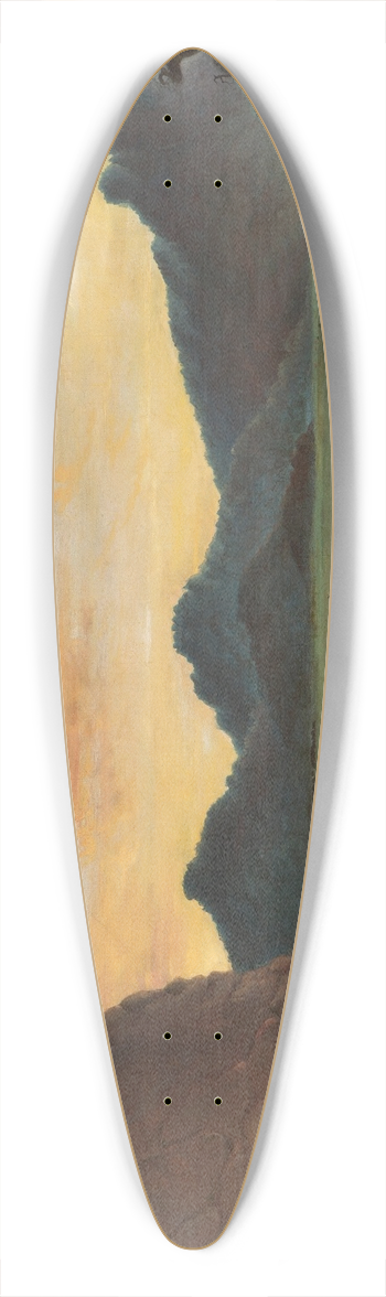 Alfred Jacob Miller - Buffalo Hunt 39.3 inch art pintail longboard deck