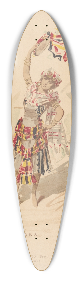 Alfredo Edel - Araba 39.3 inch art pintail longboard deck