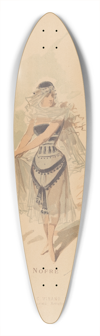 Alfredo Edel - Nofre 39.3 inch art pintail longboard deck