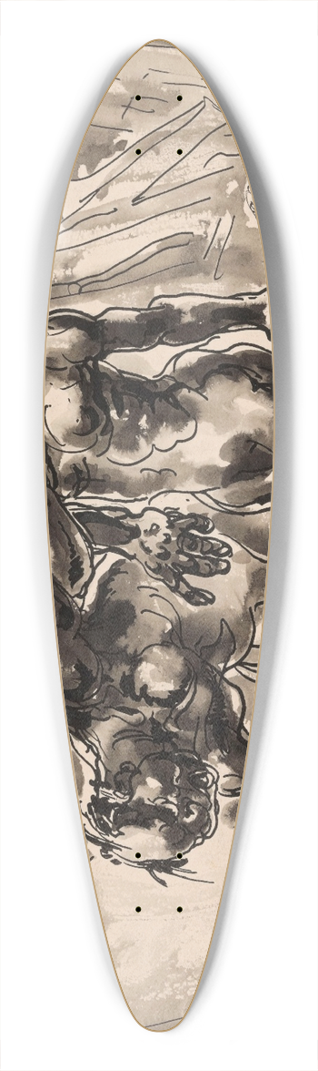 Alfred Ost - The Drunk 39.3 inch art pintail longboard deck