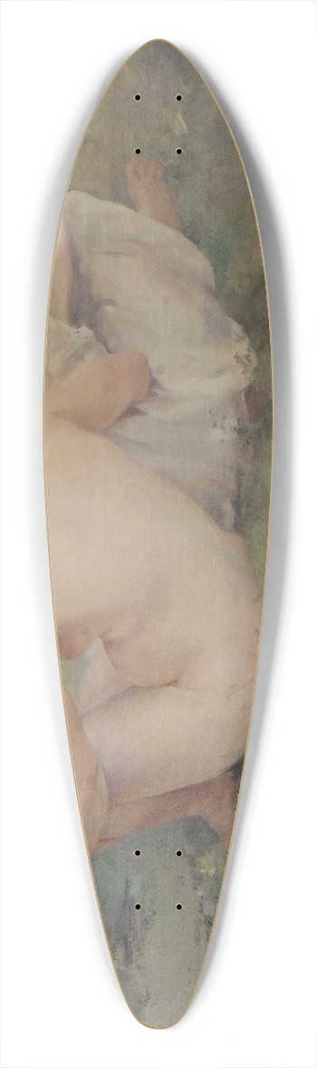 Alfred Philippe Roll - Bathers 39.3 inch art pintail longboard deck