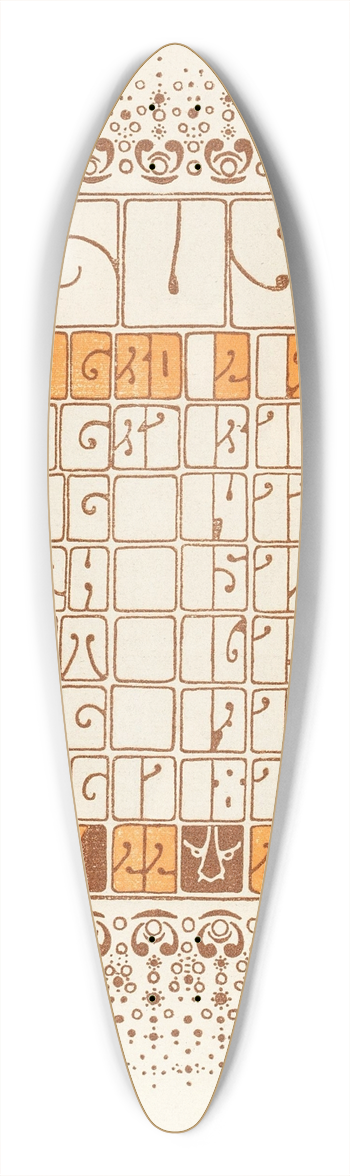 Alfred Roller - August 39.3 inch art pintail longboard deck