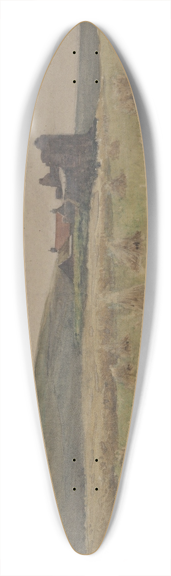 Alfred R. Waud - Wheatfield 39.3 inch art pintail longboard deck
