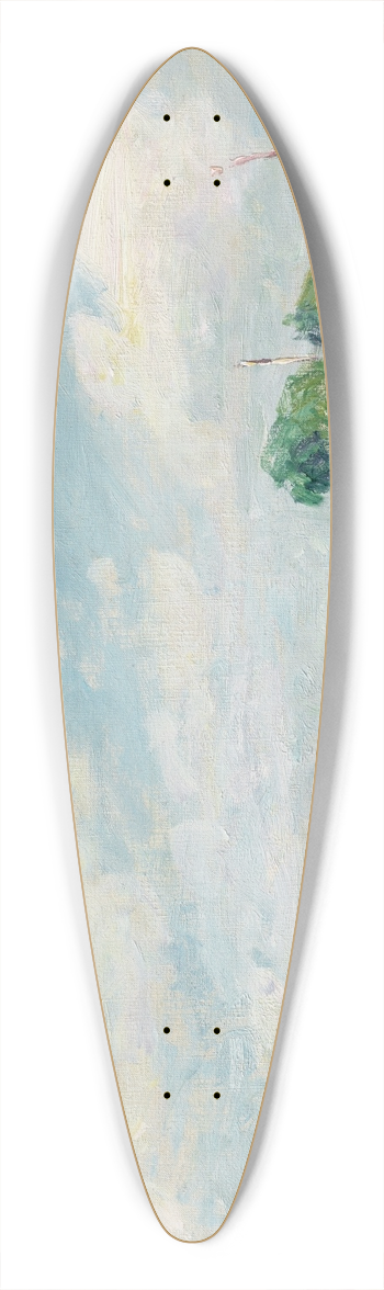 Alfred Sisley - Canal du Loing  Saint-Mamms 39.3 inch art pintail longboard deck