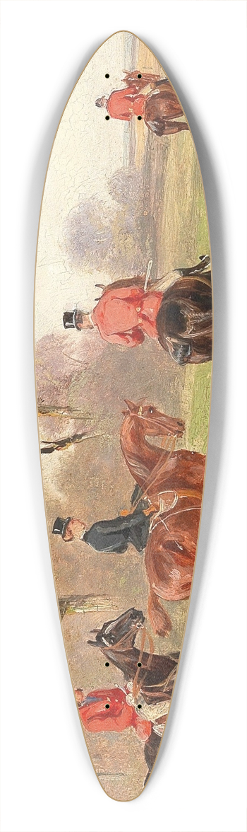 Alfred Steinacker - Fox Hunt 39.3 inch art pintail longboard deck