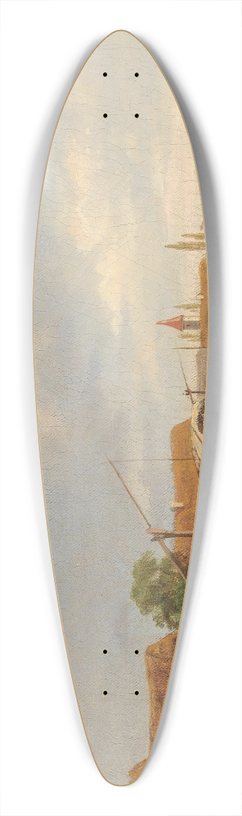 Alfred Steinacker - Ungarisches Dorf 39.3 inch art pintail longboard deck