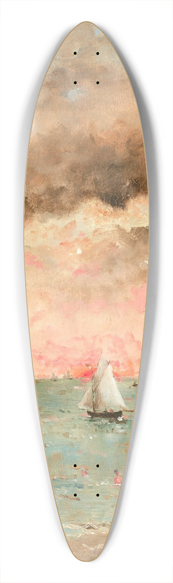 Alfred Stevens - Figures sur la plage au couchant 39.3 inch art pintail longboard deck