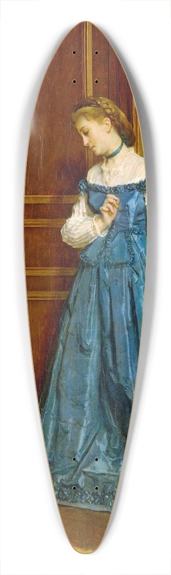 Alfred Stevens - Hesitation (Madame Monteaux) 39.3 inch art pintail longboard deck