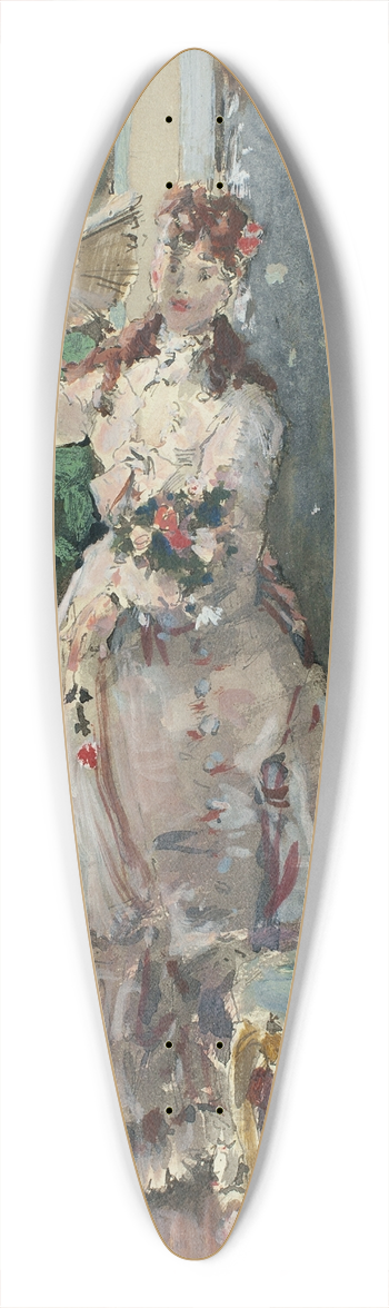 Alfred Stevens - The Corner of the Balcony 39.3 inch art pintail longboard deck