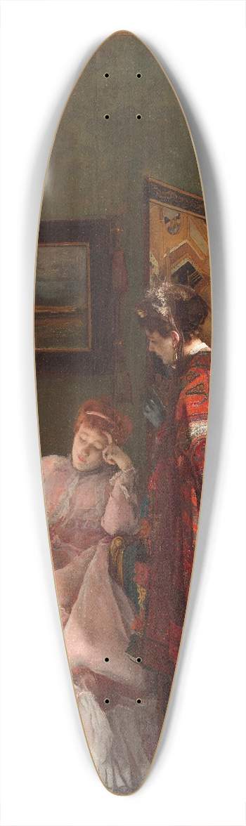 Alfred Stevens - The Visit 39.3 inch art pintail longboard deck