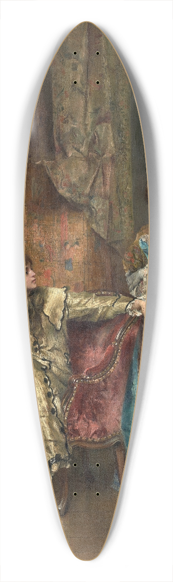 Alfred Stevens - The Visit 39.3 inch art pintail longboard deck