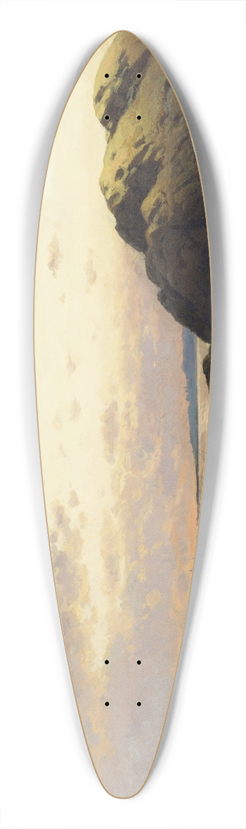 Alfred Thompson Bricher - New England Coast 39.3 inch art pintail longboard deck