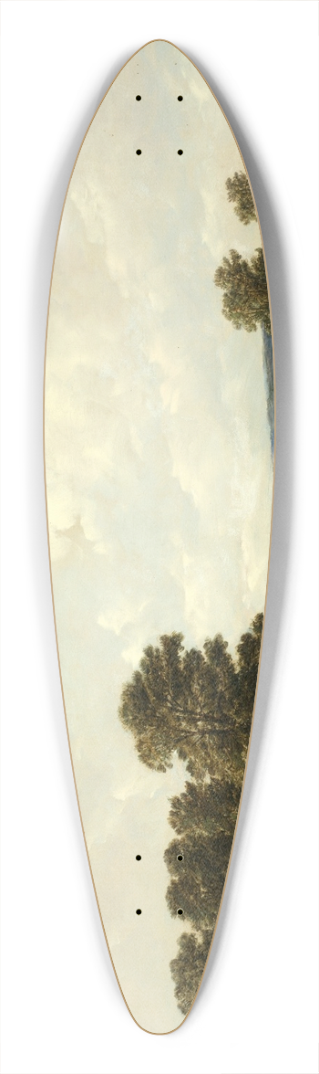 Alfred Vickers Snr. - Riverside activity 39.3 inch art pintail longboard deck