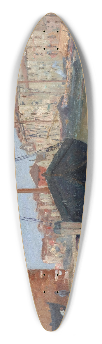 Alfred Zoff - Chioggia 39.3 inch art pintail longboard deck