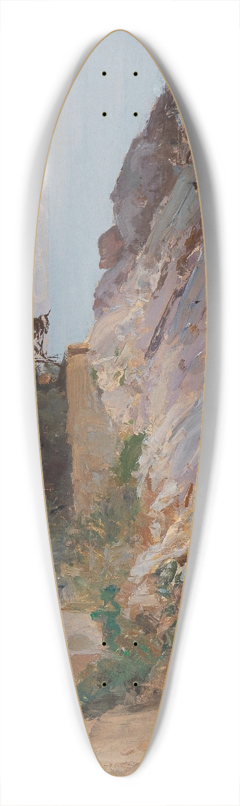 Alfred Zoff - Coast Golfo Paradiso 39.3 inch art pintail longboard deck