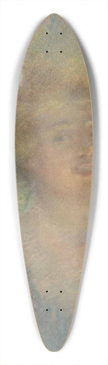 Alice Pike Barney - A Delightful Evening 39.3 inch art pintail longboard deck