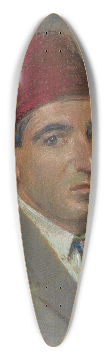 Alice Pike Barney - Mirza Sarab 39.3 inch art pintail longboard deck