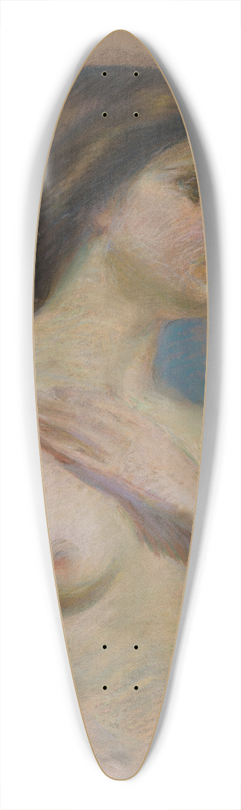 Alice Pike Barney - Nude 39.3 inch art pintail longboard deck