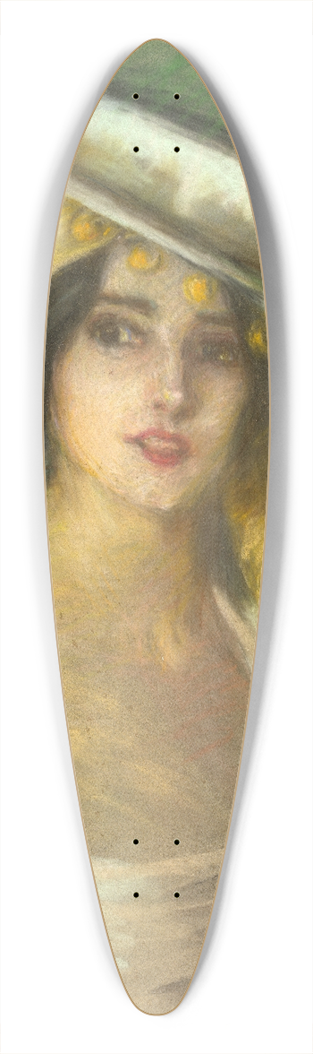 Alice Pike Barney - Spanish Fantasy III 39.3 inch art pintail longboard deck