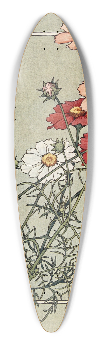 Alice W. Donaldson - Cosmos 39.3 inch art pintail longboard deck