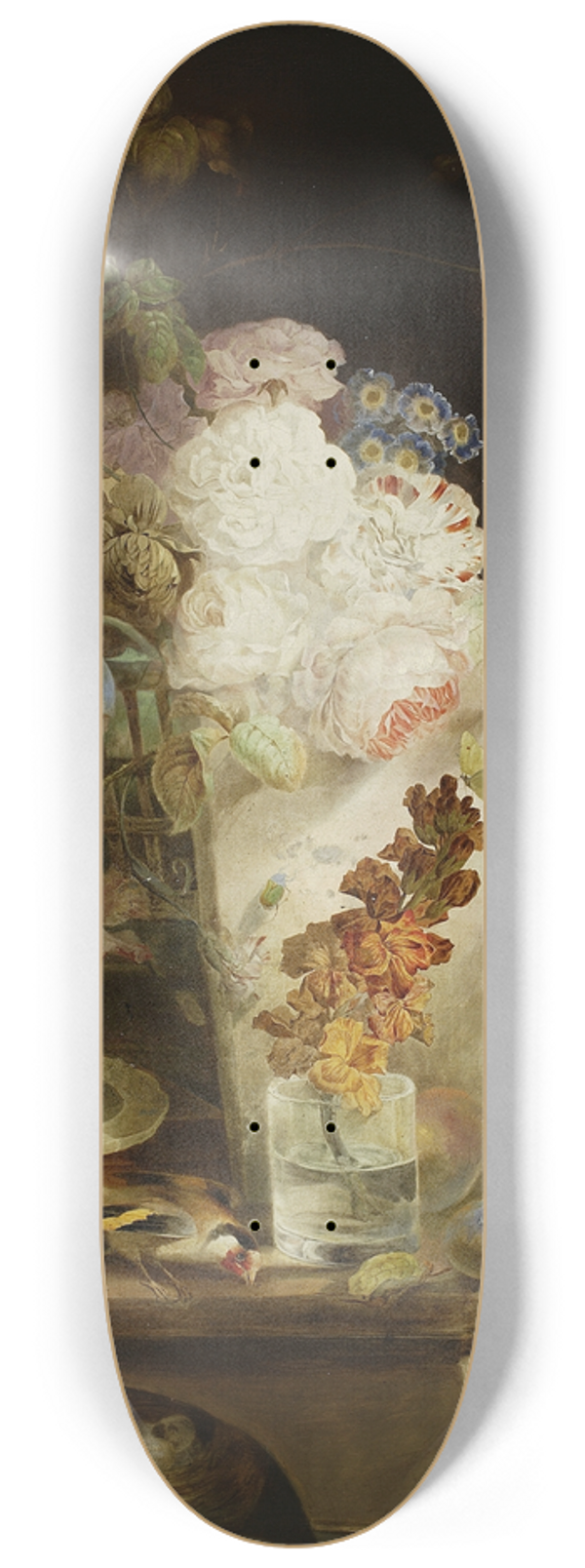 Jan Piotr uczyski - Still life with flowers 8.25 inch art skate deck