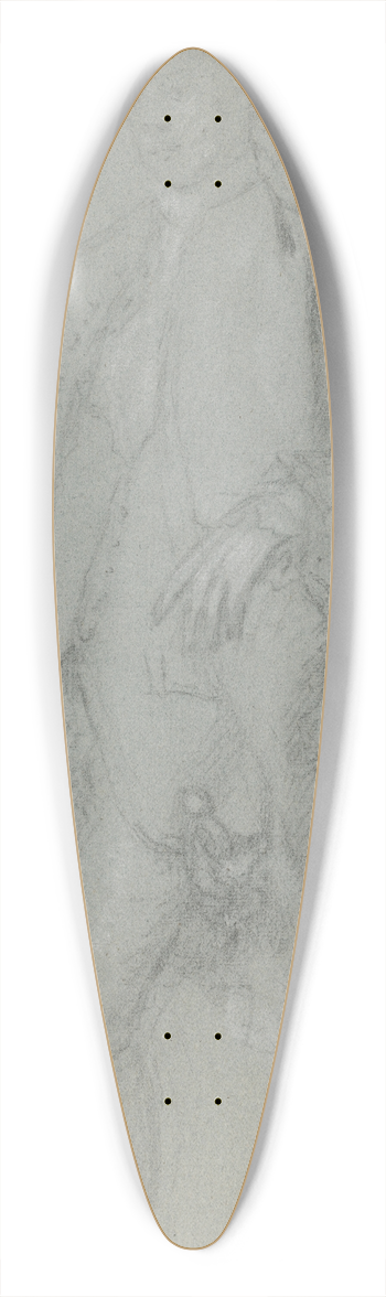 Allan Ramsay - Man Standing, Leaning on Left Elbow, Full-Length 39.3 inch art pintail longboard deck