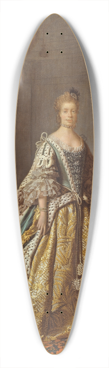 Allan Ramsay - Queen Charlotte 39.3 inch art pintail longboard deck