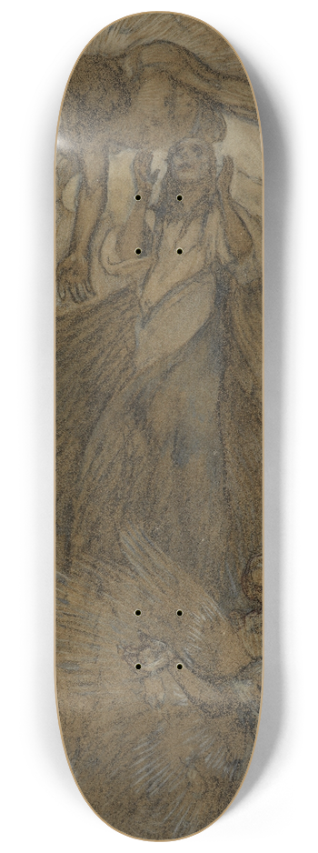 Alphonse Mucha - Ascension 8.25 inch art skate deck