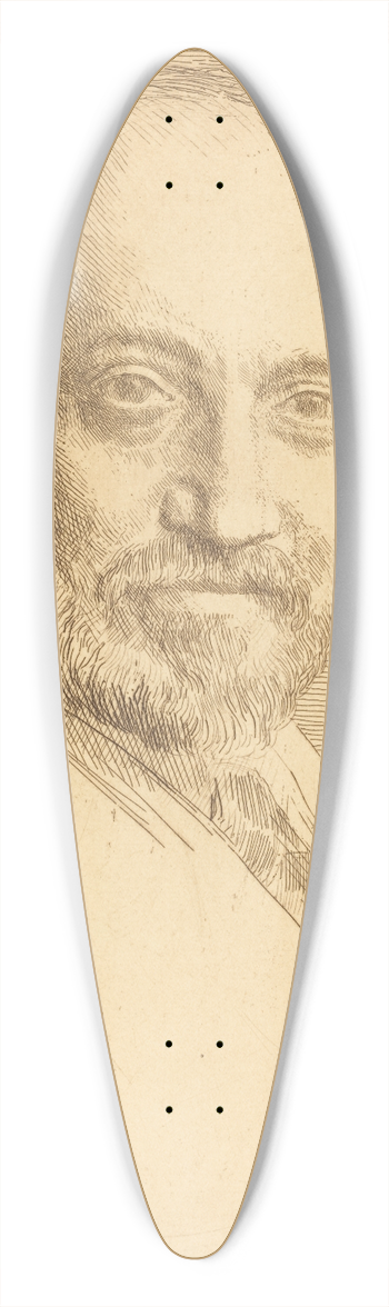 Alphonse Legros - C.J. Knowles, 2nd plate 39.3 inch art pintail longboard deck