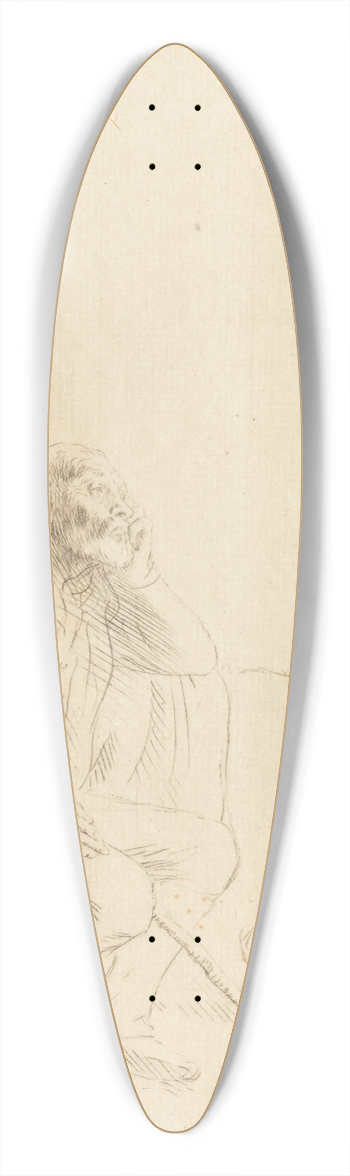 Alphonse Legros - Day-dream (Le reveur) 39.3 inch art pintail longboard deck