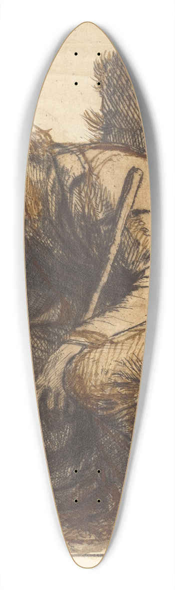 Alphonse Legros - Desperate Man (Le Desespere) 39.3 inch art pintail longboard deck