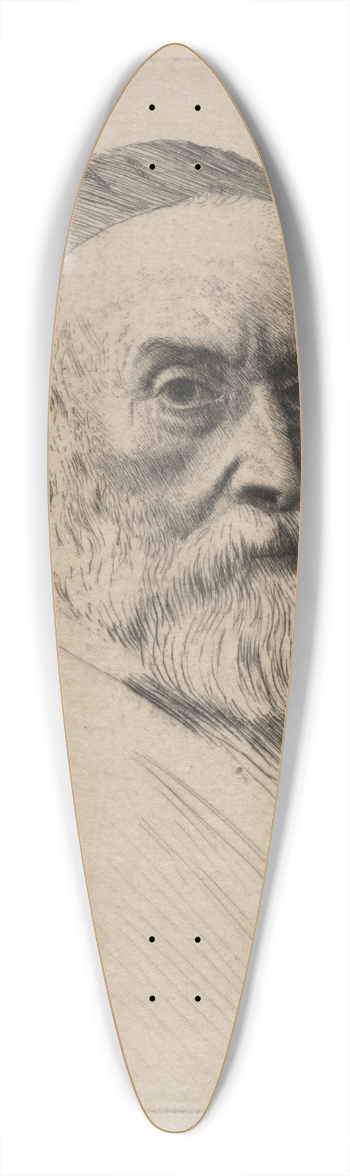 Alphonse Legros - George Frederick Watts 39.3 inch art pintail longboard deck