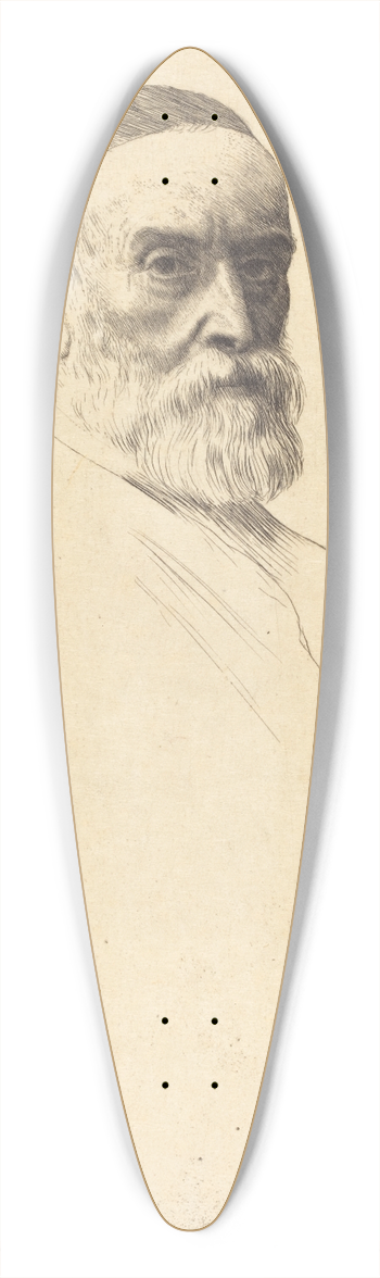 Alphonse Legros - G.F. Watts, R.A. 39.3 inch art pintail longboard deck